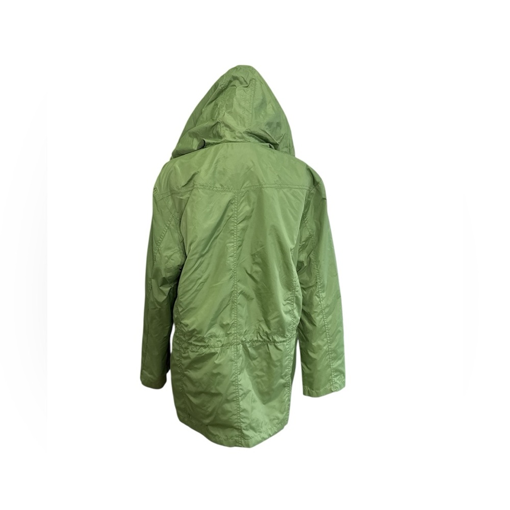 Bold Spirit Green Lightweight Raincoat Utility Anorak Jacket Hooded Women's XL - Picture 4 of 9